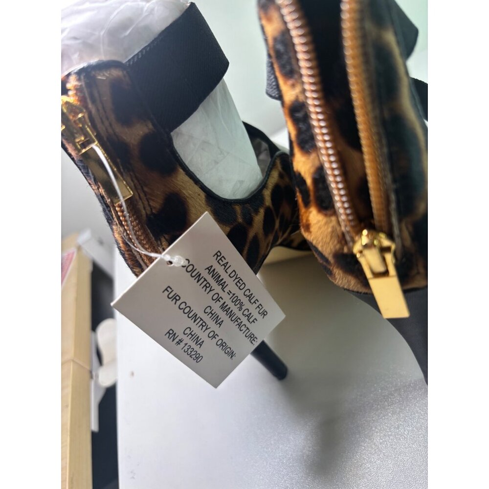 Rachel Zoe 'Jade' Leopard Print Calf Hair Stiletto Heels - Size 6 NIB - Picture 6 of 15